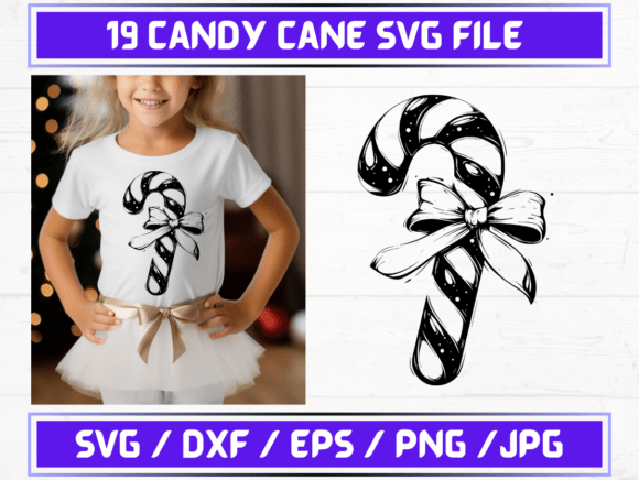 19 Candy Cane SVG File: A Versatile Design Asset