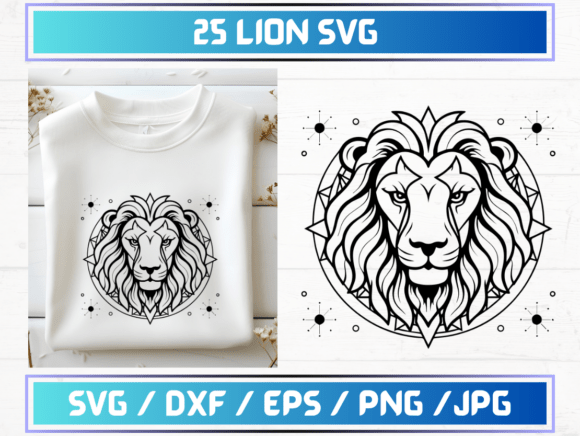 25 Lion SVG Files: A Comprehensive Resource for Creative Professionals