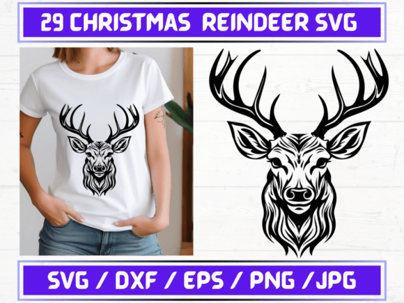 29 Christmas Reindeer SVG Files: A Creative Resource for Designers and Enthusiasts