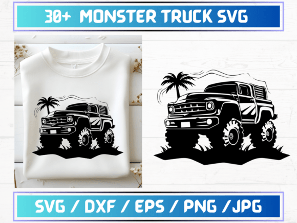 30 Monster Truck SVG Files: A Digital Asset for Modern Creativity