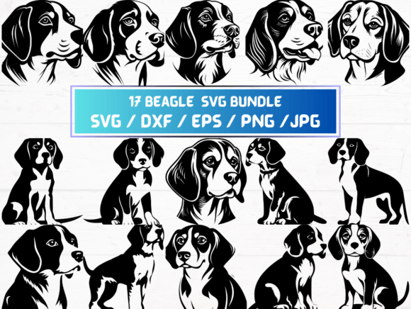 Beagle Vector Files for Creative Use