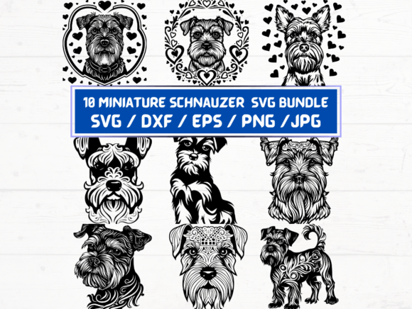 Miniature Schnauzer Dog Svg File: A Versatile Design Asset