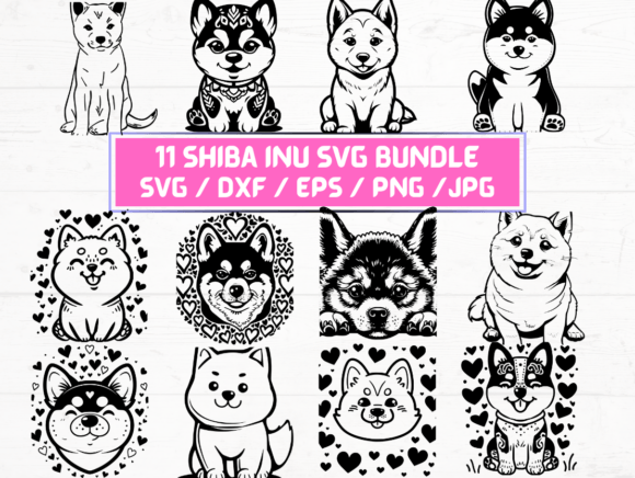 Shiba Inu Dog SVG, DXF, EPS, JPG, PNG: A Comprehensive Guide to Digital Asset Creation