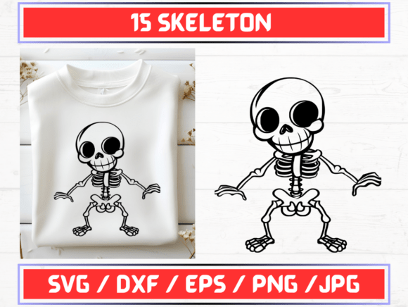 Skeleton SVG. DXF. EPS. JPG. PNG: A Versatile Digital Asset