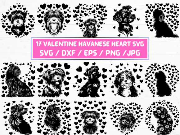 Valentine Havanese Heart SVG File: A Versatile Digital Asset for Creative Projects