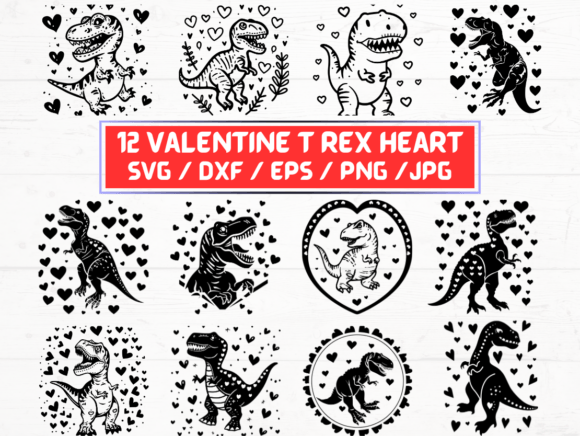 Valentine T Rex Heart SVG: A Creative Fusion of Love and Prehistoric Charm