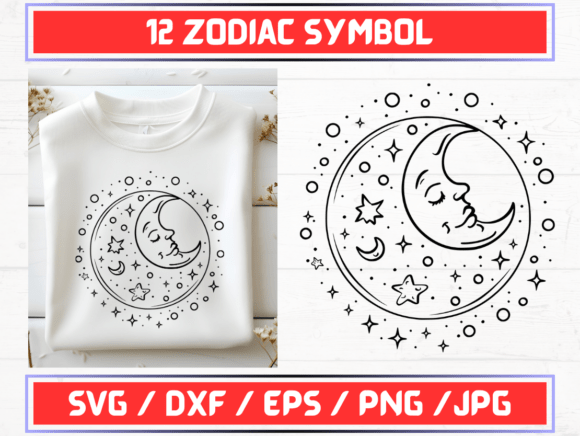 Zodiac Symbol SVG Bundle for Creative Projects